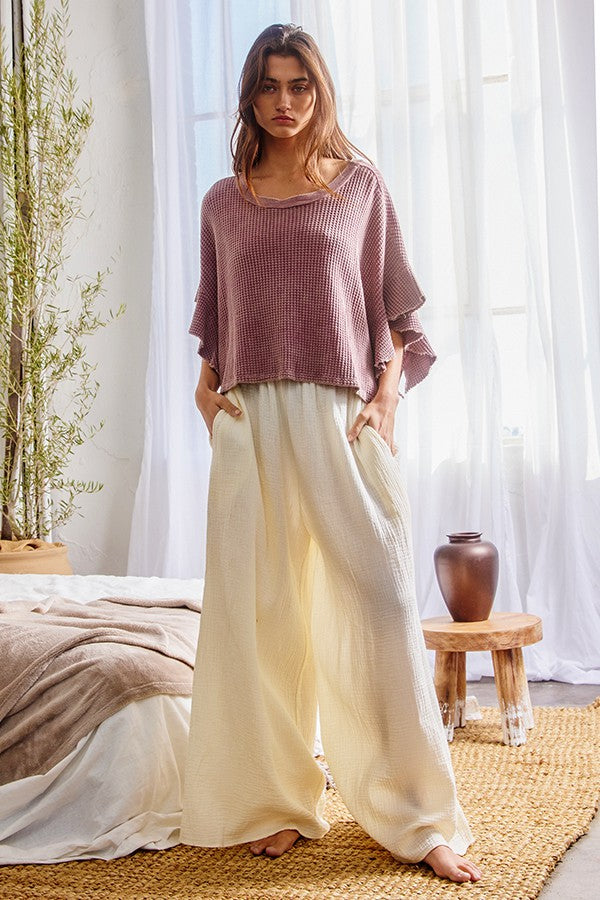 Ruffled Cropped Top