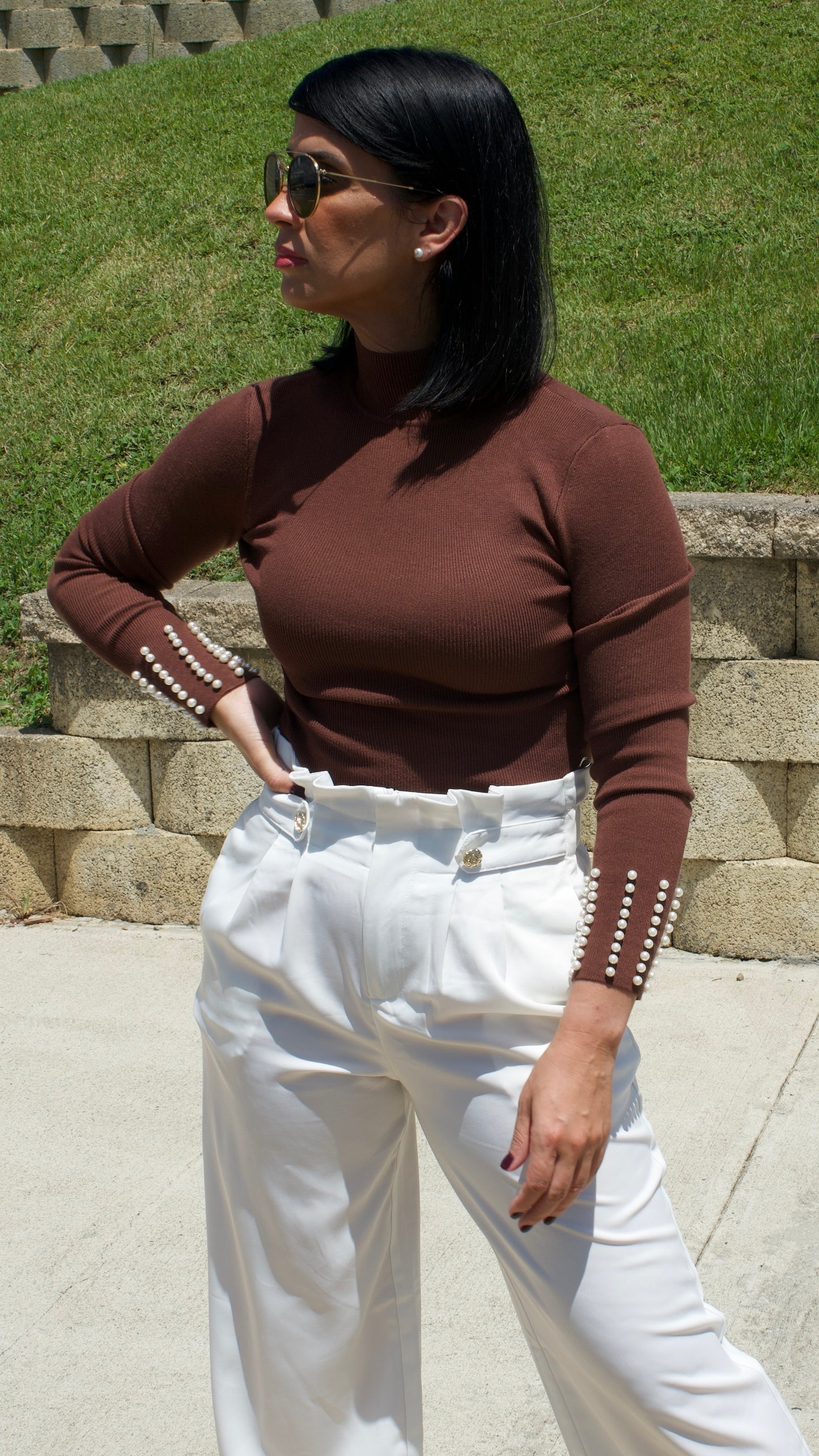 Pearl Brown Sweater
