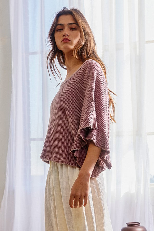 Ruffled Cropped Top