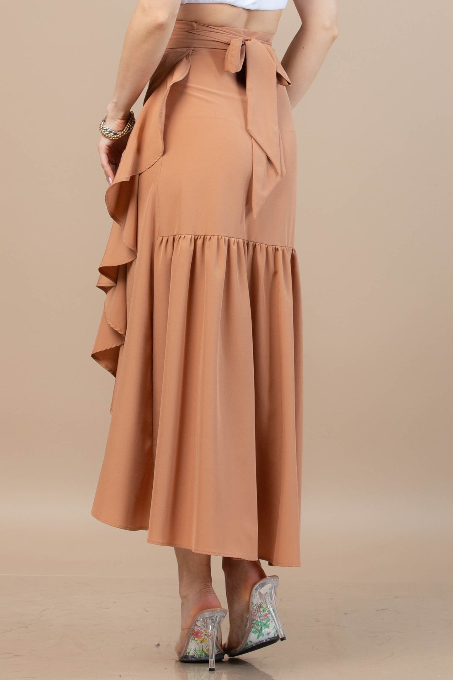 Mocha Wrap Around Skirt