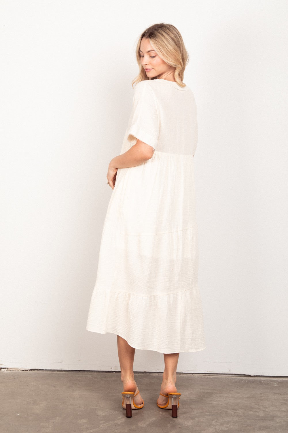 Cream Soft Dress