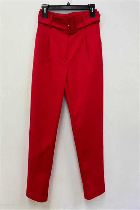 Red Ankle Pants