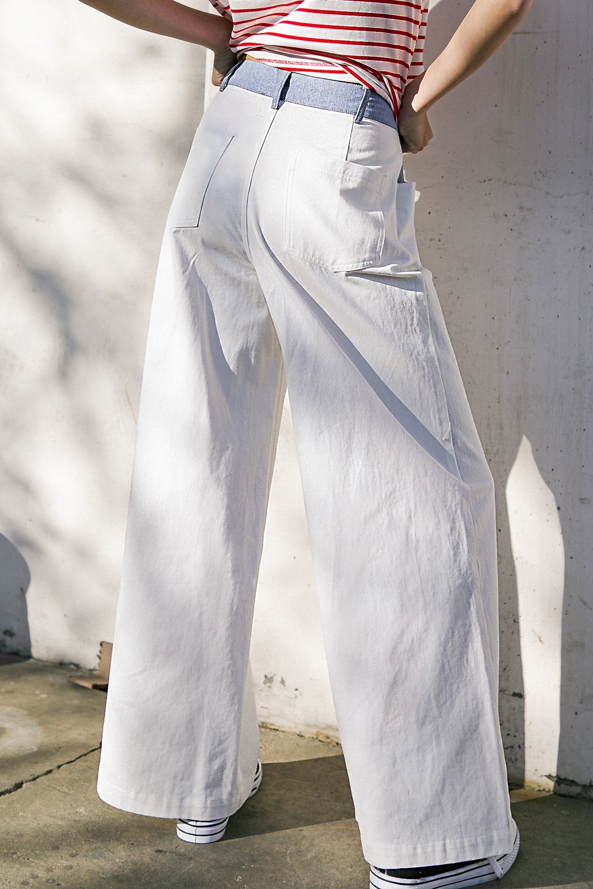 White Denim Pants