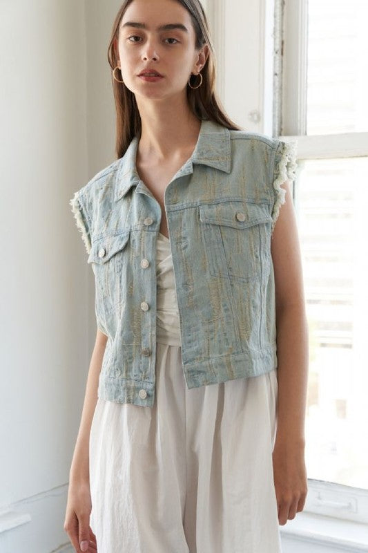 Victoria Denim Vest