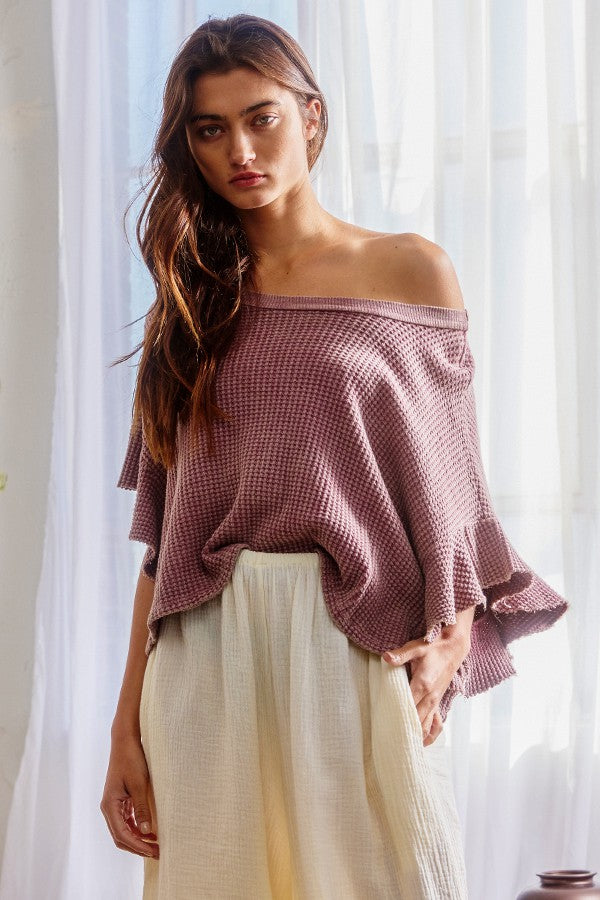 Ruffled Cropped Top