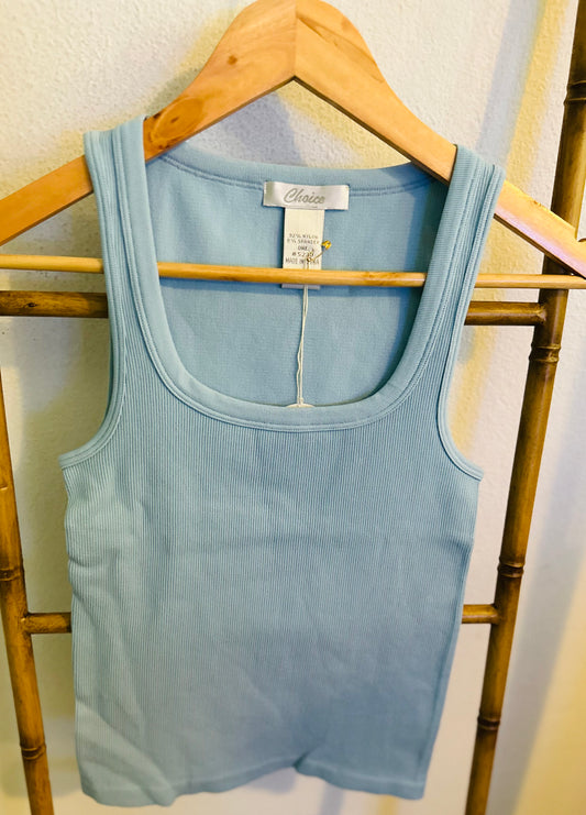 Blue Basic Top