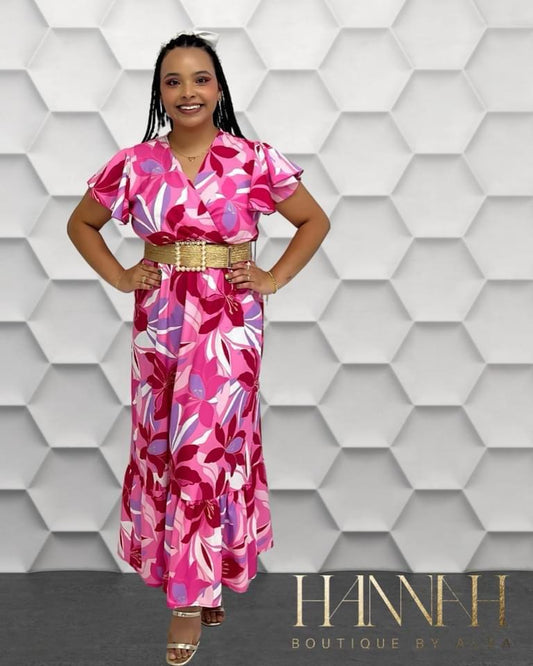 Multi Pink Maxi Dress
