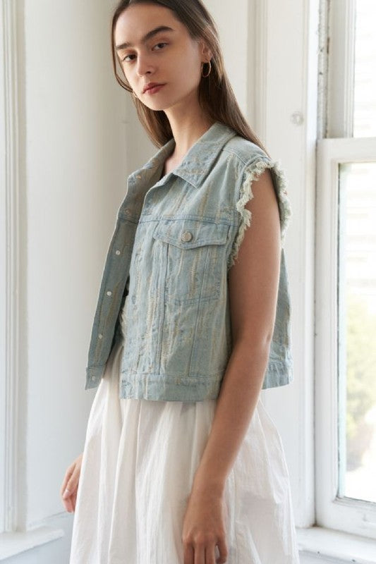 Victoria Denim Vest