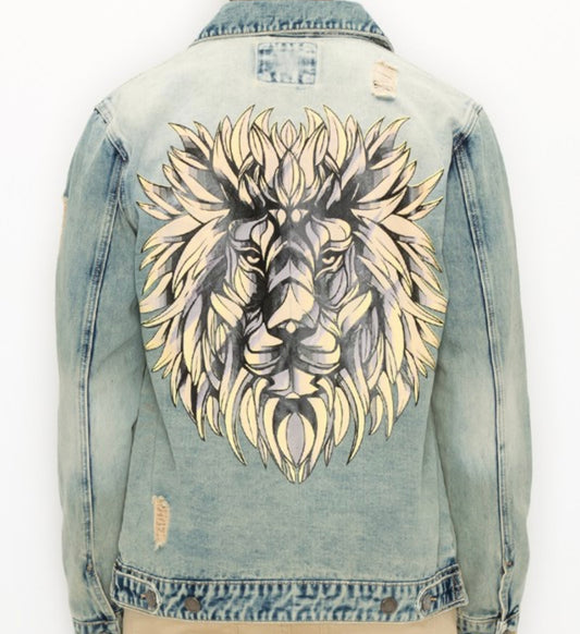Lion Jean Jacket