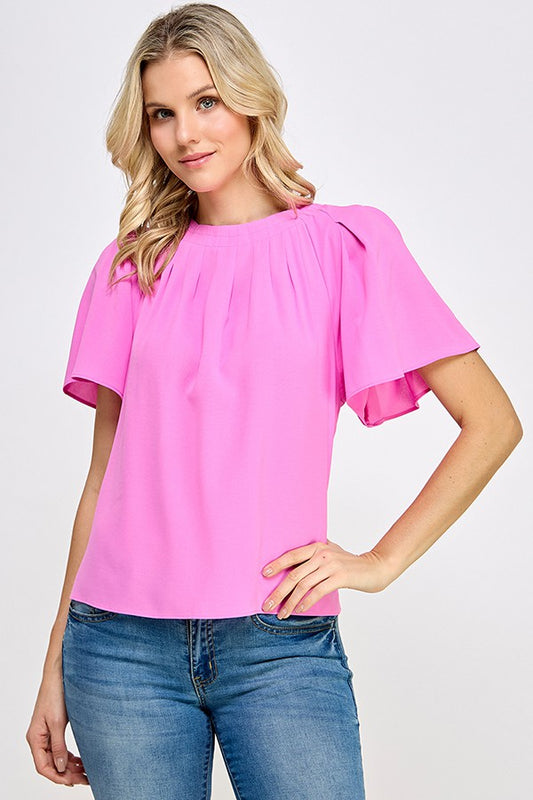Pink Sleeve Top
