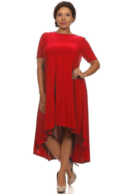 Sabrina Red Dress Plus Size