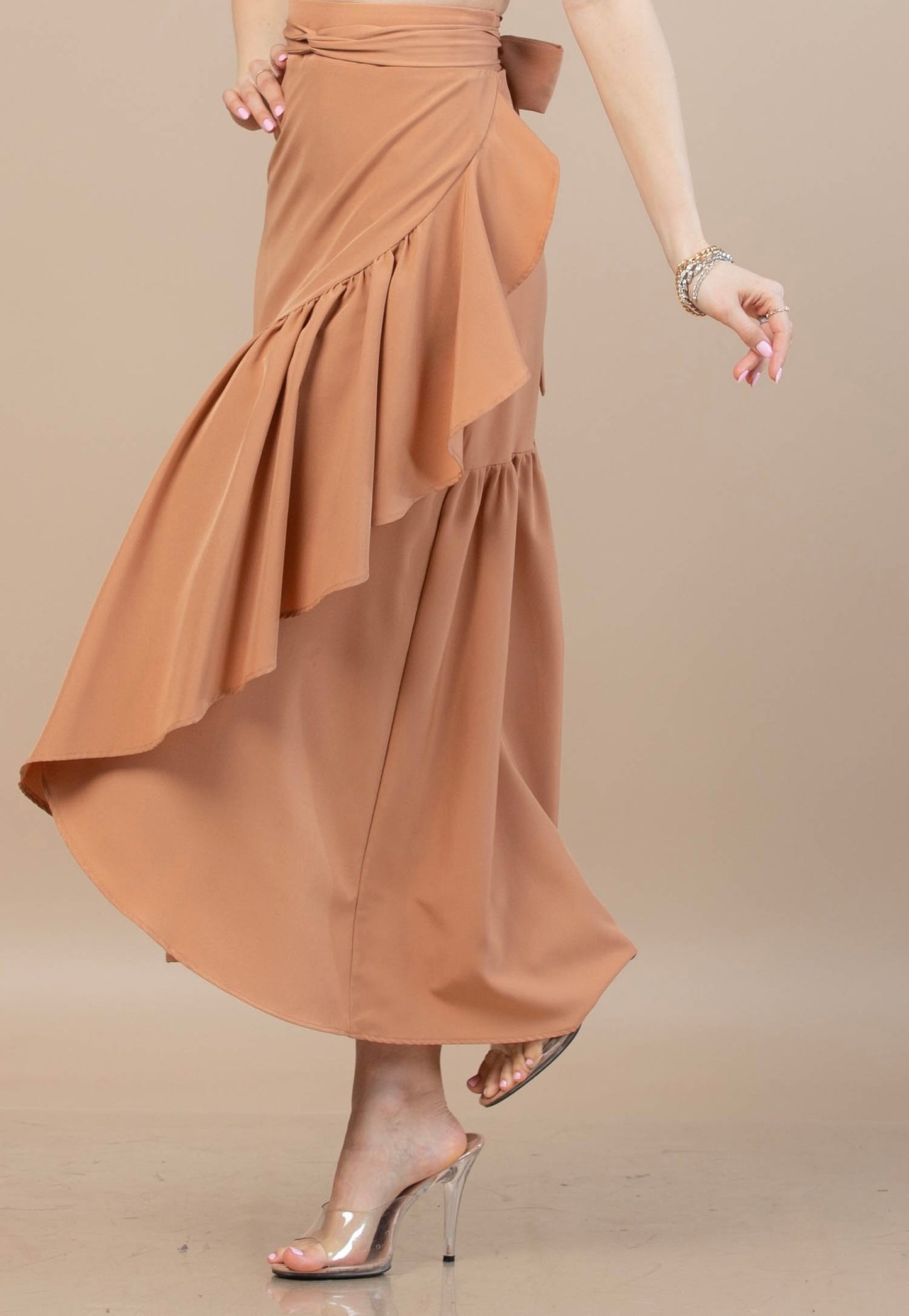 Mocha Wrap Around Skirt