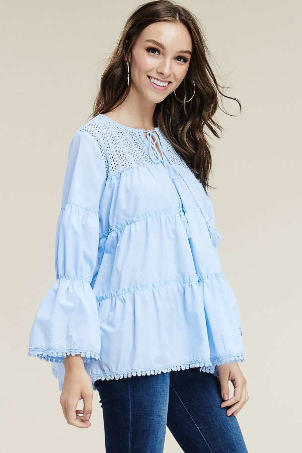 Flair Blue Top