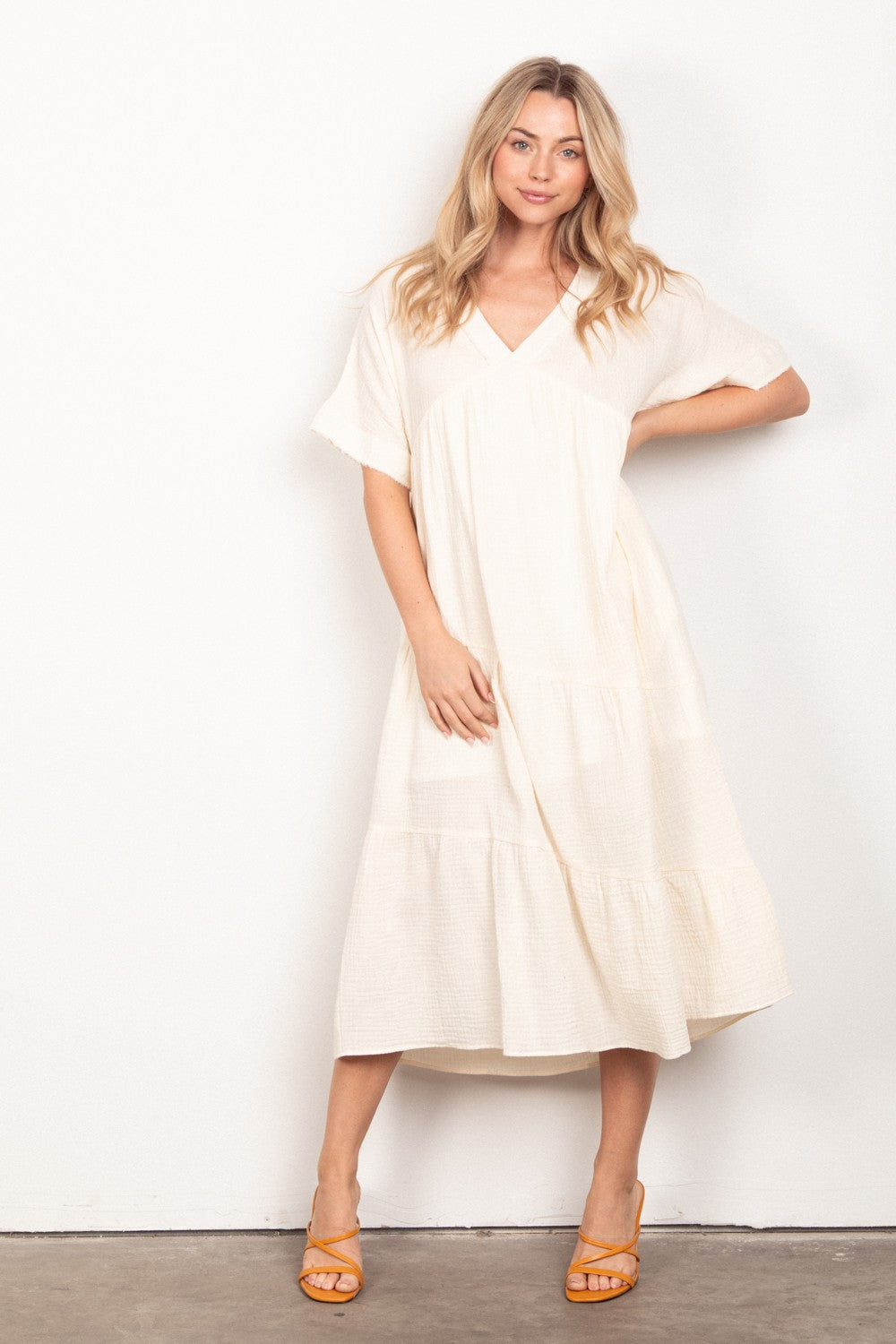 Cream Soft Dress