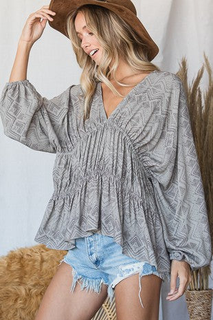 Tan Lose Fit Top