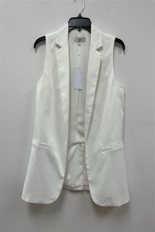 White Blazer Vest